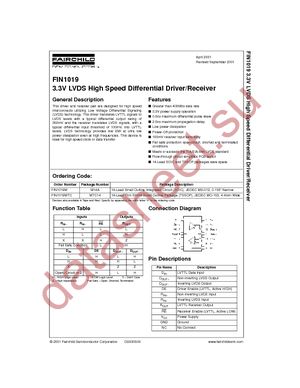 FIN1019MTC datasheet  